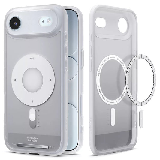 Custodia MagSafe per Apple iPhone 17 Air, Spigen, Ultra Hybrid Classic, Argento