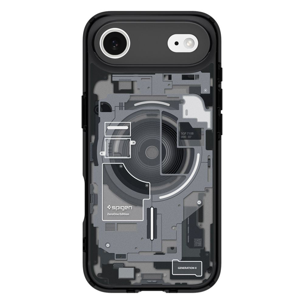 Custodia MagSafe per Apple iPhone 17 Air, Spigen, Ultra Hybrid Zero One, Nera