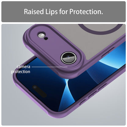 Custodia MagSafe per Apple iPhone 17 Air, Techsuit, HaloFrost II, Viola