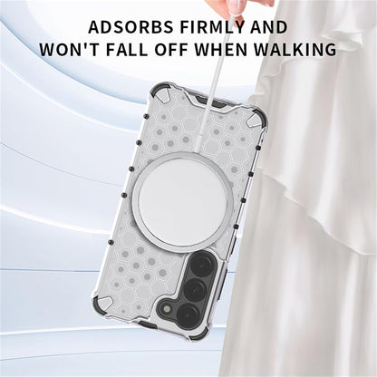 Custodia MagSafe per Apple iPhone 17 Air, Techsuit, HoneyComb Shield, Bianca