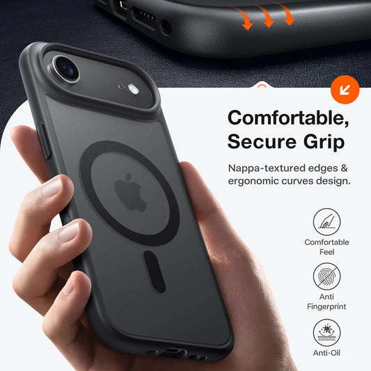 Custodia MagSafe per Apple iPhone 17 Air, Torras, Guardian, Nera