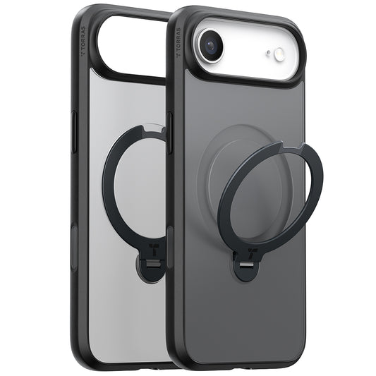 Custodia MagSafe per Apple iPhone 17 Air, Torras, Ostand Spin, Nera