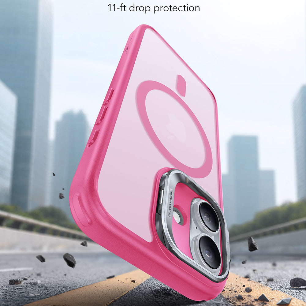 Custodia MagSafe per Apple iPhone 17, ESR, Classic Hybrid Kickstand, Rosa Satinato