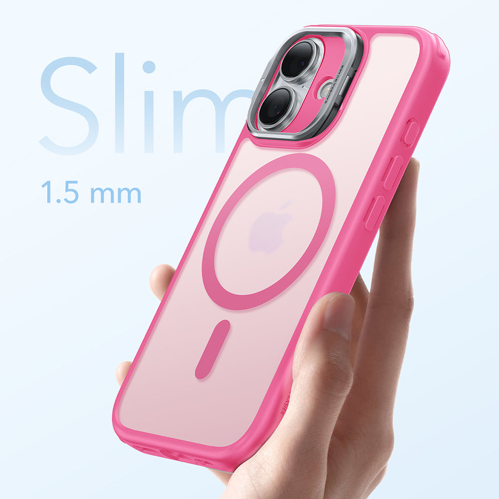 Custodia MagSafe per Apple iPhone 17, ESR, Classic Hybrid Kickstand, Rosa Satinato
