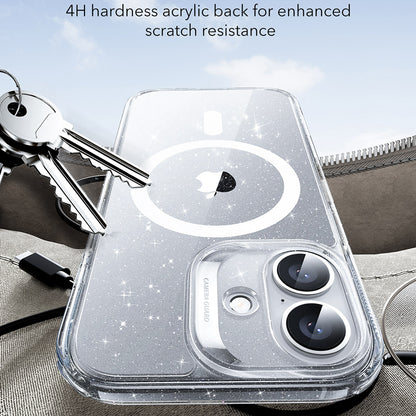 Custodia MagSafe per Apple iPhone 17, ESR, Classic Hybrid Shimmer, Trasparente