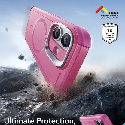 Custodia MagSafe per Apple iPhone 17, ESR, Cyber Armor Kickstand, Rosa