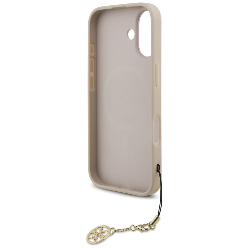 Custodia MagSafe per Apple iPhone 17, Guess, 4G Charm Cradle, Rosa