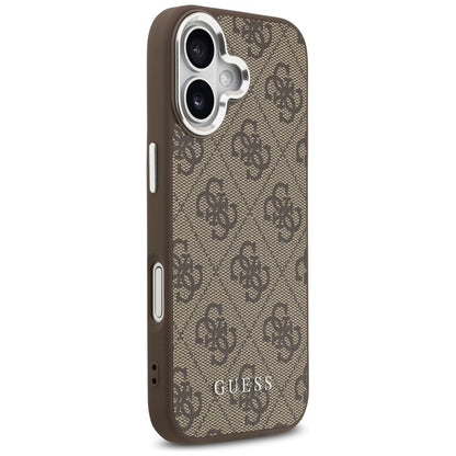 Custodia MagSafe per Apple iPhone 17, Guess, 4G Classic Logo, Marrone