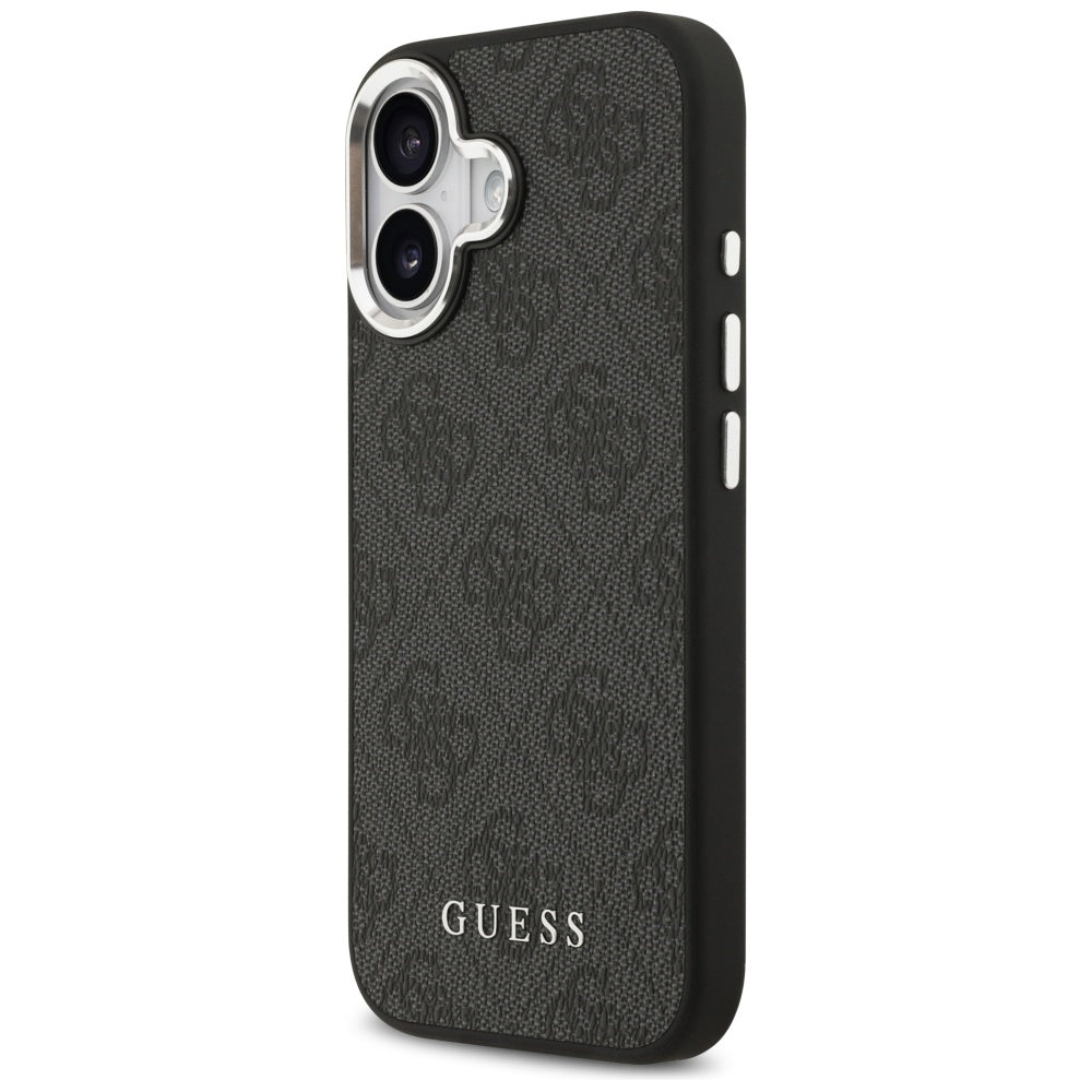 Custodia MagSafe per Apple iPhone 17, Guess, 4G Classic Logo, Nera