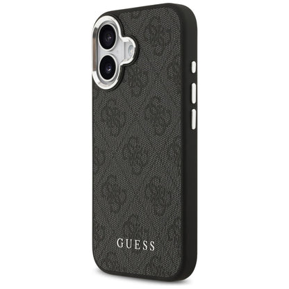 Custodia MagSafe per Apple iPhone 17, Guess, 4G Classic Logo, Nera
