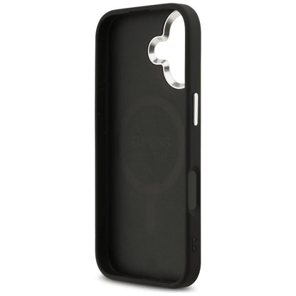 Custodia MagSafe per Apple iPhone 17, Guess, 4G Classic Logo, Nera