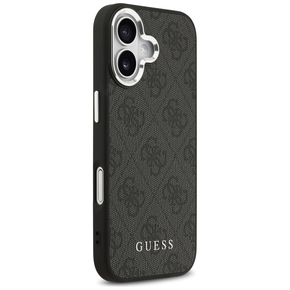 Custodia MagSafe per Apple iPhone 17, Guess, 4G Classic Logo, Nera