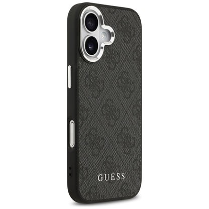 Custodia MagSafe per Apple iPhone 17, Guess, 4G Classic Logo, Nera