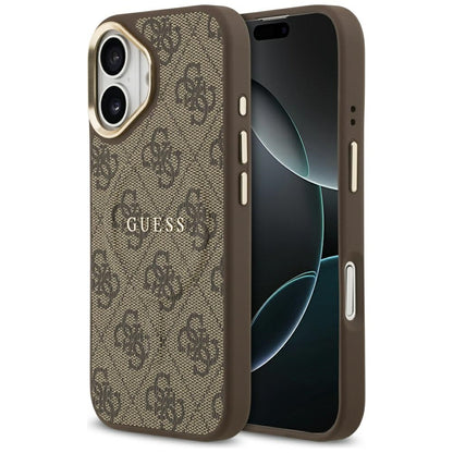 Custodia MagSafe per Apple iPhone 17, Guess, 4G Classic, Marrone