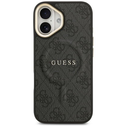 MagSafe Case for Apple iPhone 17, Guess, 4G Classic, Black