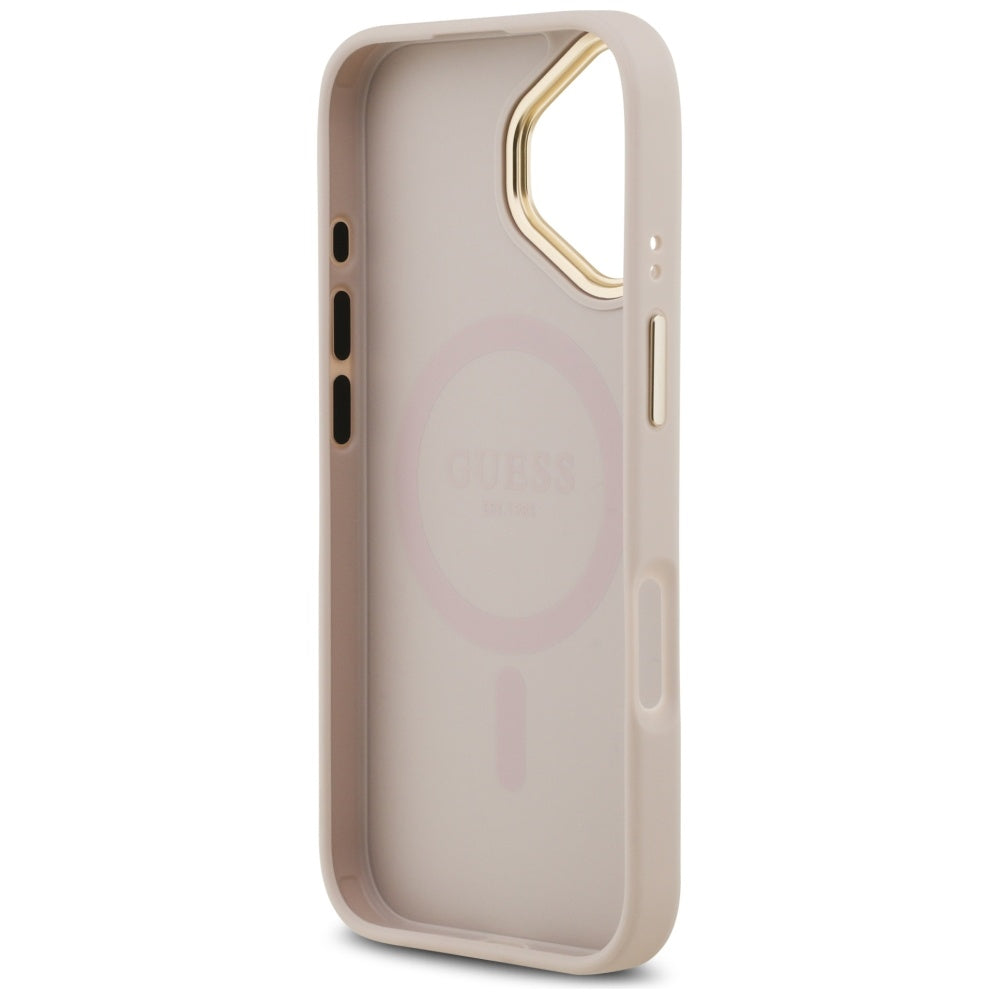 Custodia MagSafe per Apple iPhone 17, Guess, 4G Classic, Rosa