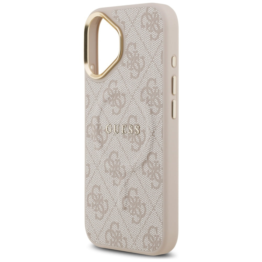 Custodia MagSafe per Apple iPhone 17, Guess, 4G Classic, Rosa