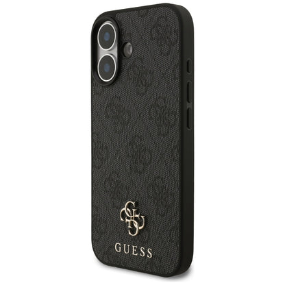 Custodia MagSafe per Apple iPhone 17, Guess, 4G Small and Classic Logo, Nera
