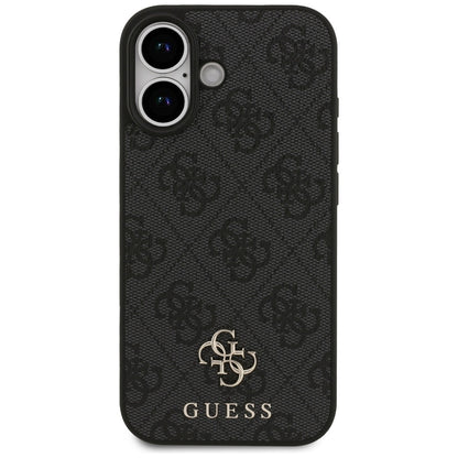 Custodia MagSafe per Apple iPhone 17, Guess, 4G Small and Classic Logo, Nera