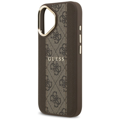 MagSafe Case for Apple iPhone 17, Guess, 4G Stripe, Brown