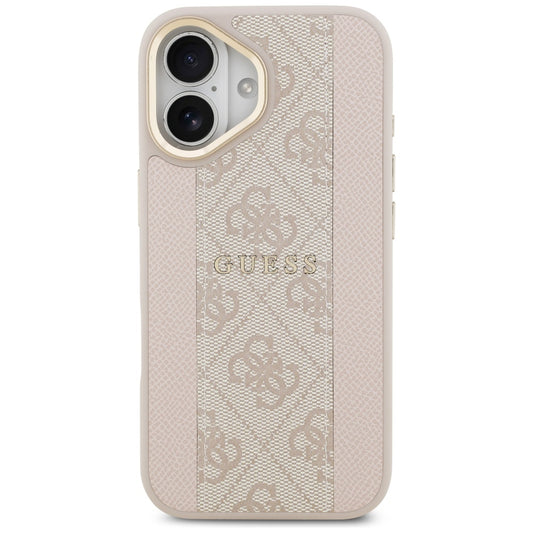 Custodia MagSafe per Apple iPhone 17, Guess, 4G Stripe, Rosa