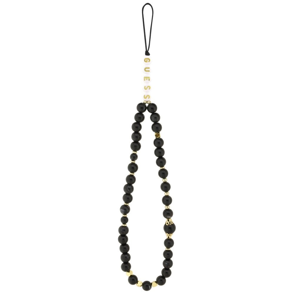 Custodia MagSafe per Apple iPhone 17, Guess, Logo Triangolo 4G con Cinturino, Nera