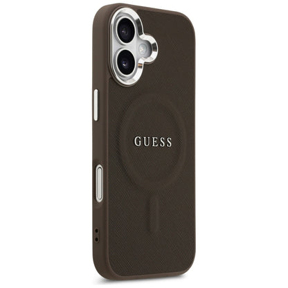 Custodia MagSafe per Apple iPhone 17, Guess, Classic Logo, Marrone
