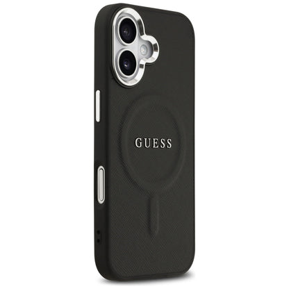 Custodia MagSafe per Apple iPhone 17, Guess, Classic Logo, Nera