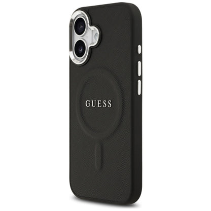 Custodia MagSafe per Apple iPhone 17, Guess, Classic Logo, Nera