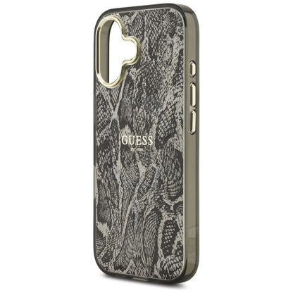 Custodia MagSafe per Apple iPhone 17, Guess, Python Pattern, Nera