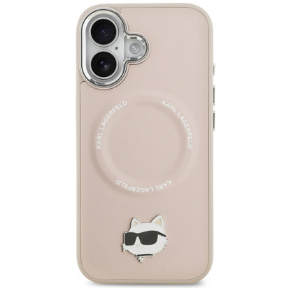 Custodia MagSafe per Apple iPhone 17, Karl Lagerfeld, Choupette Pin, Rosa