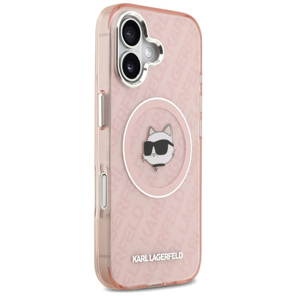 Custodia MagSafe per Apple iPhone 17, Karl Lagerfeld, IML Choupette's Head, Rosa