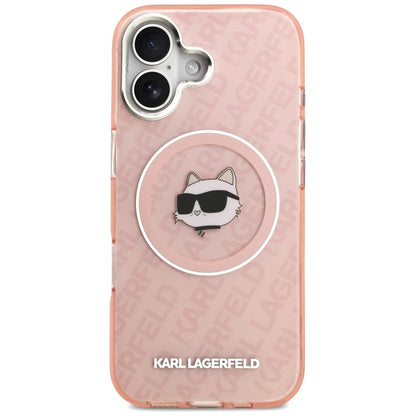 Custodia MagSafe per Apple iPhone 17, Karl Lagerfeld, IML Choupette's Head, Rosa