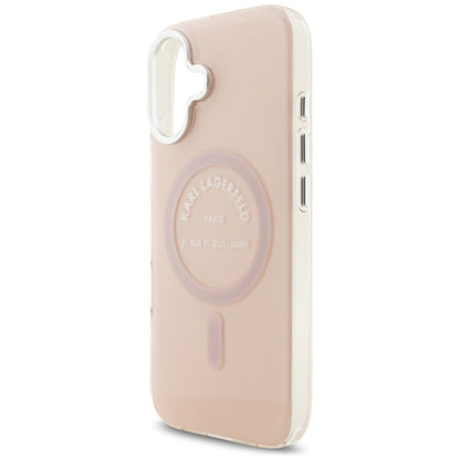 Custodia MagSafe per Apple iPhone 17, Karl Lagerfeld, IML Logo RSG, Rosa
