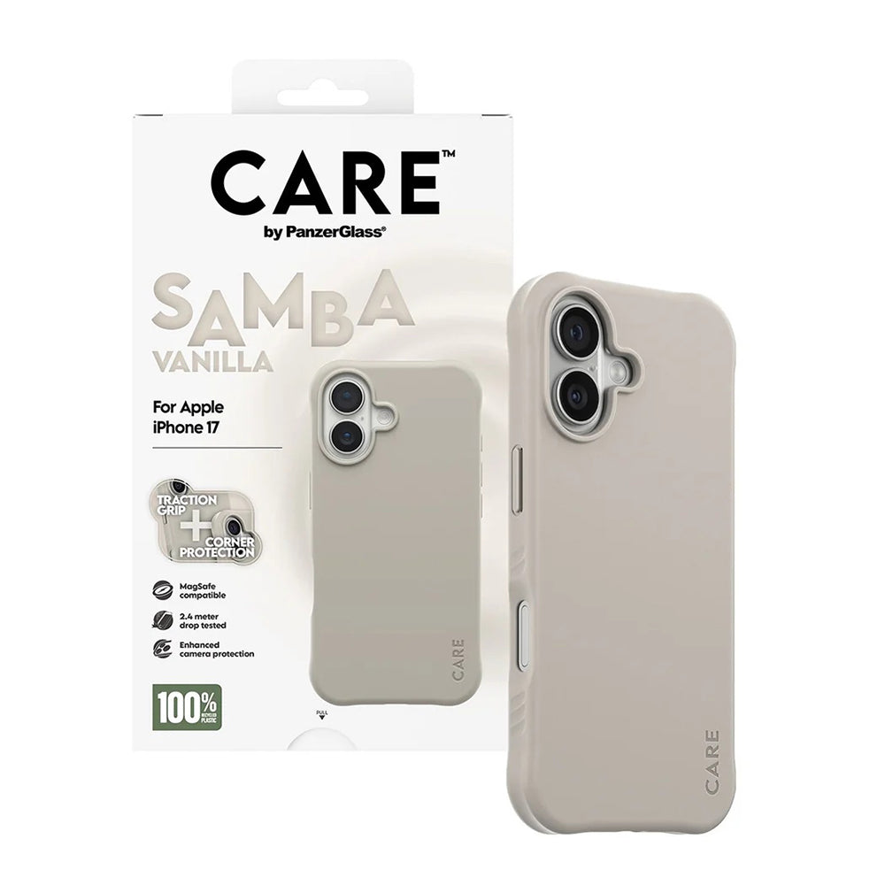 Custodia MagSafe per Apple iPhone 17, PanzerGlass, Care Fashionable, Beige