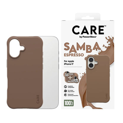 MagSafe Case for Apple iPhone 17, PanzerGlass, Fashionable Care, Brown