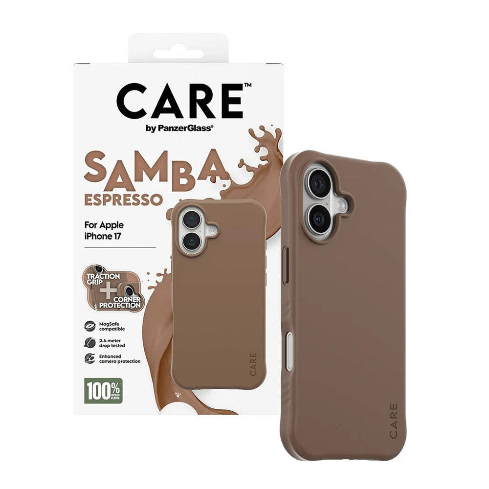 MagSafe Case for Apple iPhone 17, PanzerGlass, Fashionable Care, Brown
