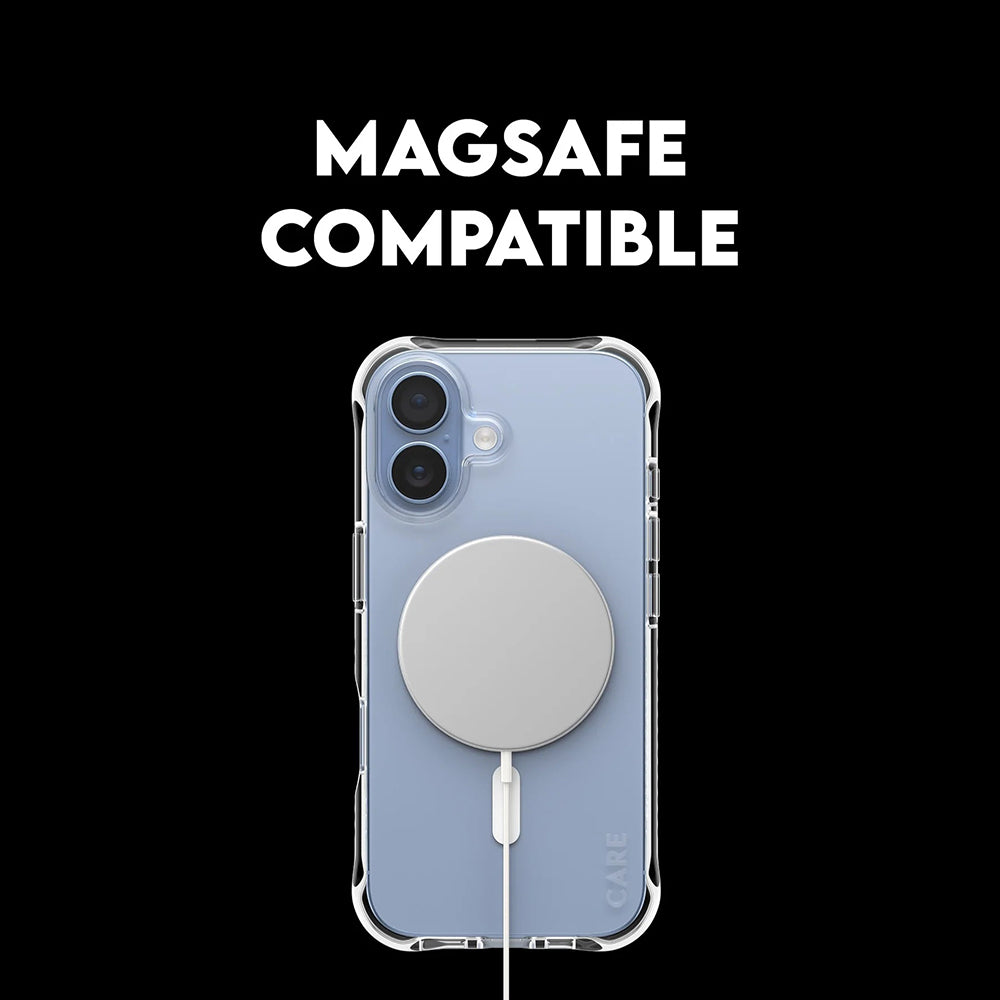 MagSafe Case for Apple iPhone 17, PanzerGlass, Fashionable Care, White Transparent