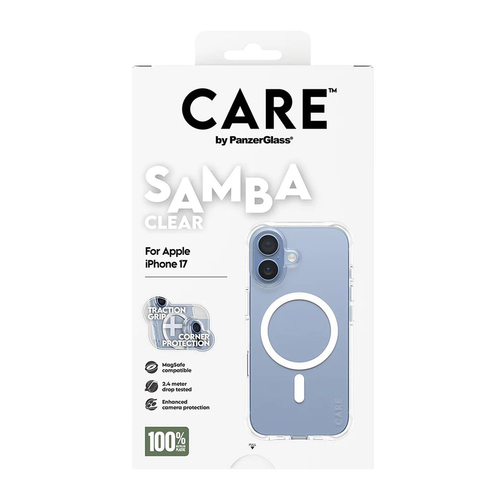 MagSafe Case for Apple iPhone 17, PanzerGlass, Fashionable Care, White Transparent