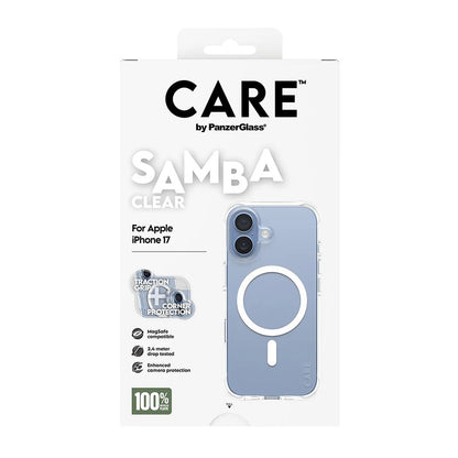 MagSafe Case for Apple iPhone 17, PanzerGlass, Fashionable Care, White Transparent