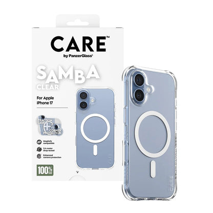 MagSafe Case for Apple iPhone 17, PanzerGlass, Fashionable Care, White Transparent