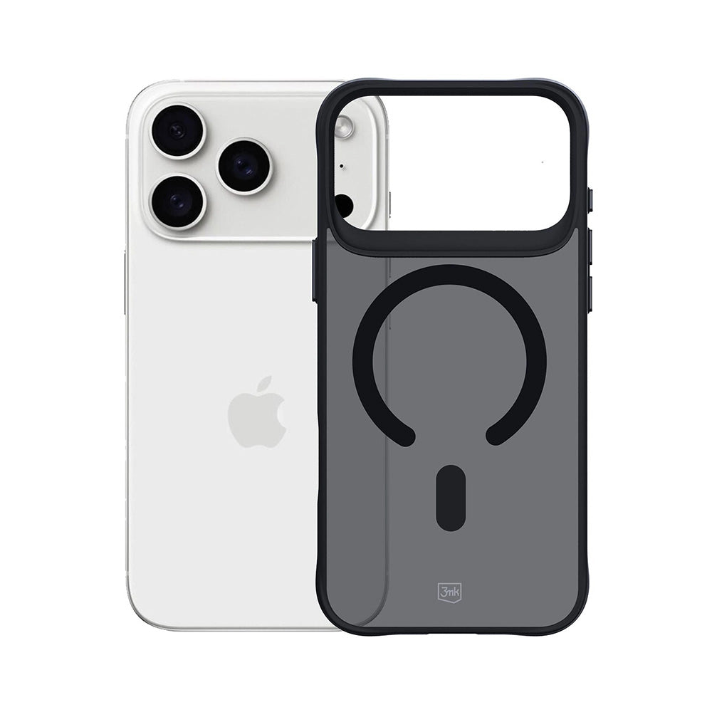Custodia MagSafe per Apple iPhone 17 Pro, 3MK, Smoke MagCase, Nera