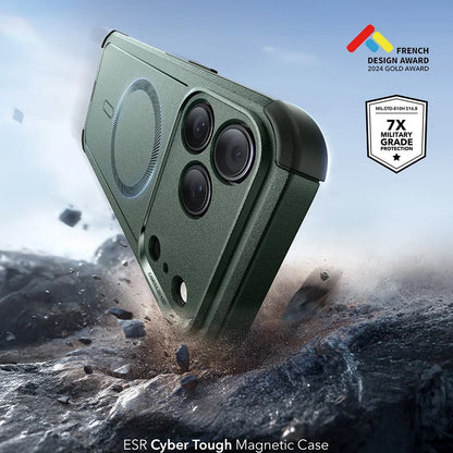 Custodia MagSafe per Apple iPhone 17 Pro, ESR, Cyber, Verde