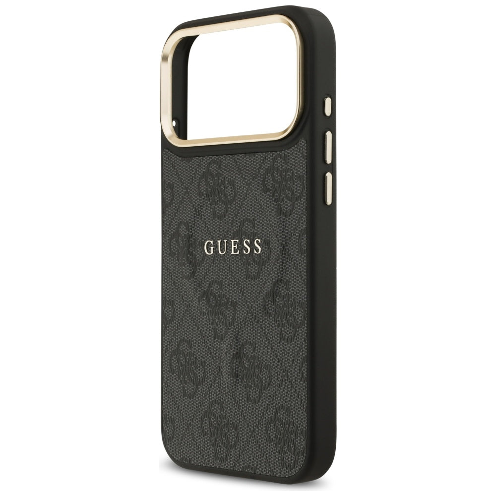 Custodia MagSafe per Apple iPhone 17 Pro, Guess, 4G Classic, Nera