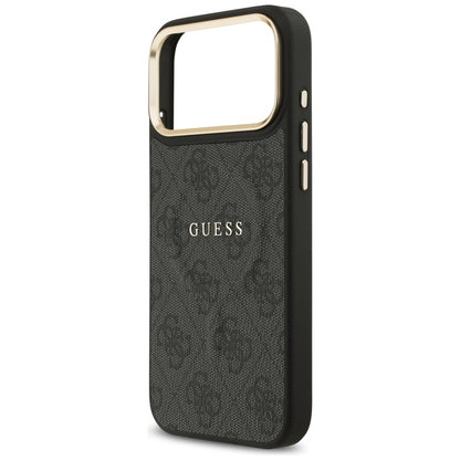 Custodia MagSafe per Apple iPhone 17 Pro, Guess, 4G Classic, Nera