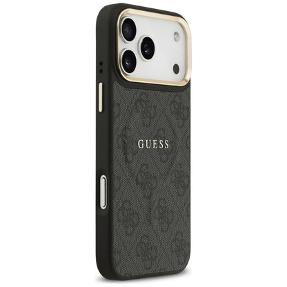 Custodia MagSafe per Apple iPhone 17 Pro, Guess, 4G Classic, Nera