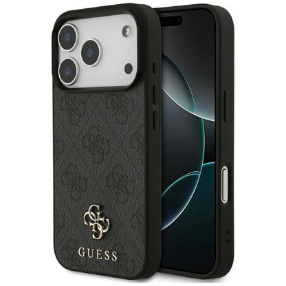 Custodia MagSafe per Apple iPhone 17 Pro, Guess, 4G Small and Classic Logo, Nera