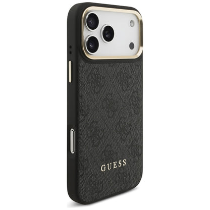 Custodia MagSafe per Apple iPhone 17 Pro, Guess, Cardslot 4G, Nera
