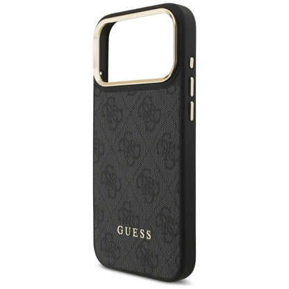 Custodia MagSafe per Apple iPhone 17 Pro, Guess, Cardslot 4G, Nera