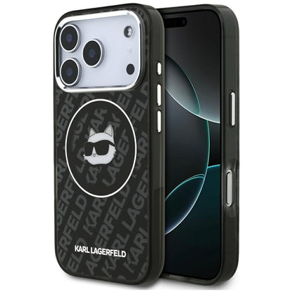 Custodia MagSafe per Apple iPhone 17 Pro, Karl Lagerfeld, IML Choupette's Head, Nera